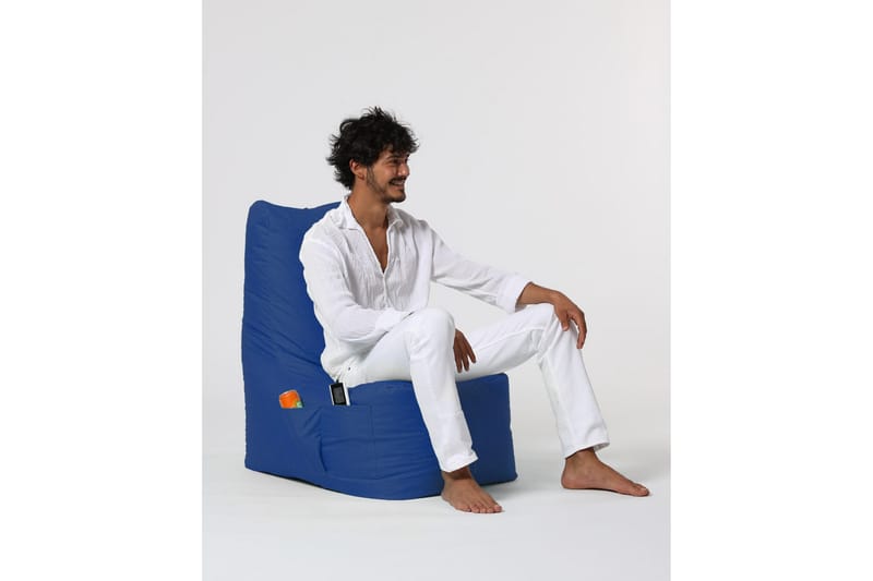 Sittsäck Utomhus Dimants 60 cm - Blå - Utemöbler & utemiljö - Utestol & trädgårdsstol - Sittsäckar utomhus