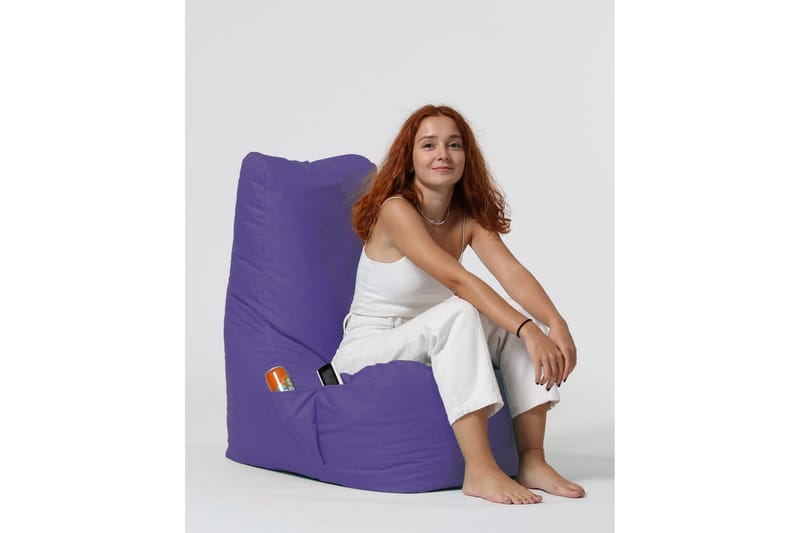Sittsäck Utomhus Dimants 60 cm - Lila - Utemöbler & utemiljö - Utestol & trädgårdsstol - Sittsäckar utomhus