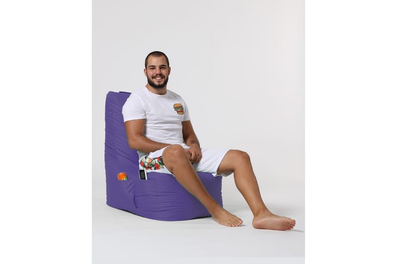 Sittsäck Utomhus Dimants 60 cm - Lila - Utemöbler & utemiljö - Utestol & trädgårdsstol - Sittsäckar utomhus