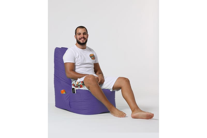 Sittsäck Utomhus Dimants 60 cm - Lila - Utemöbler & utemiljö - Utestol & trädgårdsstol - Sittsäckar utomhus