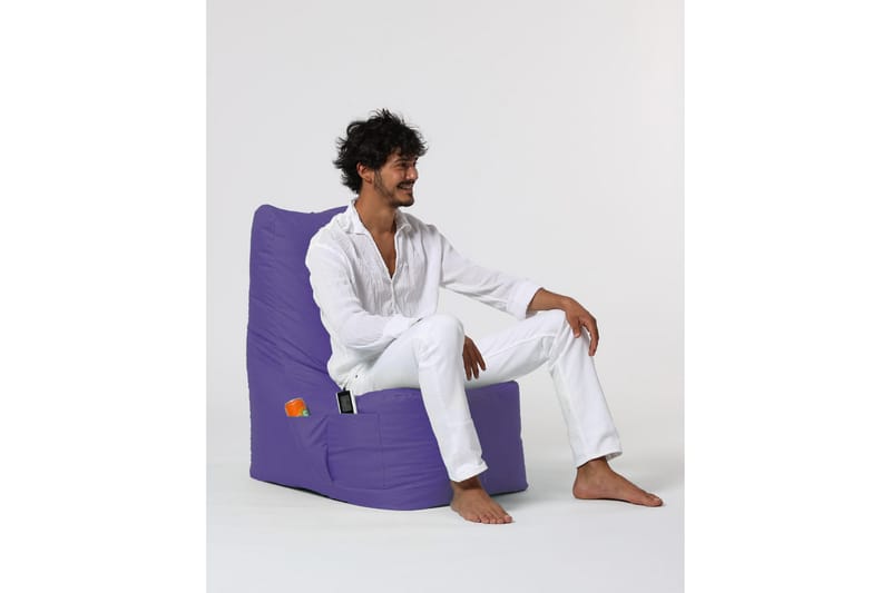 Sittsäck Utomhus Dimants 60 cm - Lila - Utemöbler & utemiljö - Utestol & trädgårdsstol - Sittsäckar utomhus