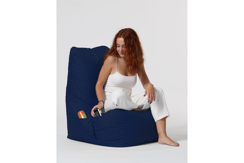 Sittsäck Utomhus Dimants 60 cm - Mörkblå - Utemöbler & utemiljö - Utestol & trädgårdsstol - Sittsäckar utomhus