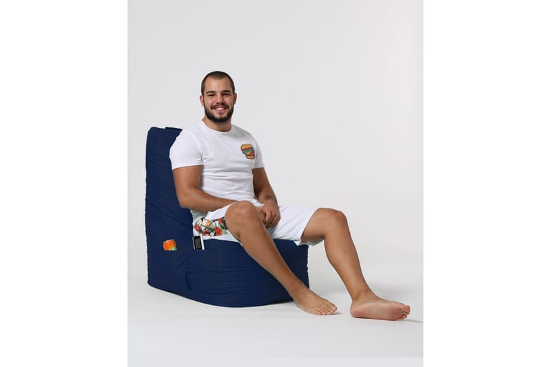 Sittsäck Utomhus Dimants 60 cm - Mörkblå - Utemöbler & utemiljö - Utestol & trädgårdsstol - Sittsäckar utomhus