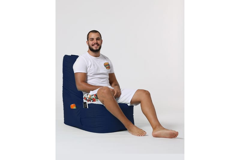 Sittsäck Utomhus Dimants 60 cm - Mörkblå - Utemöbler & utemiljö - Utestol & trädgårdsstol - Sittsäckar utomhus