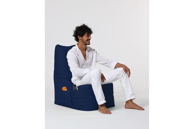 Sittsäck Utomhus Dimants 60 cm - Mörkblå - Utemöbler & utemiljö - Utestol & trädgårdsstol - Sittsäckar utomhus