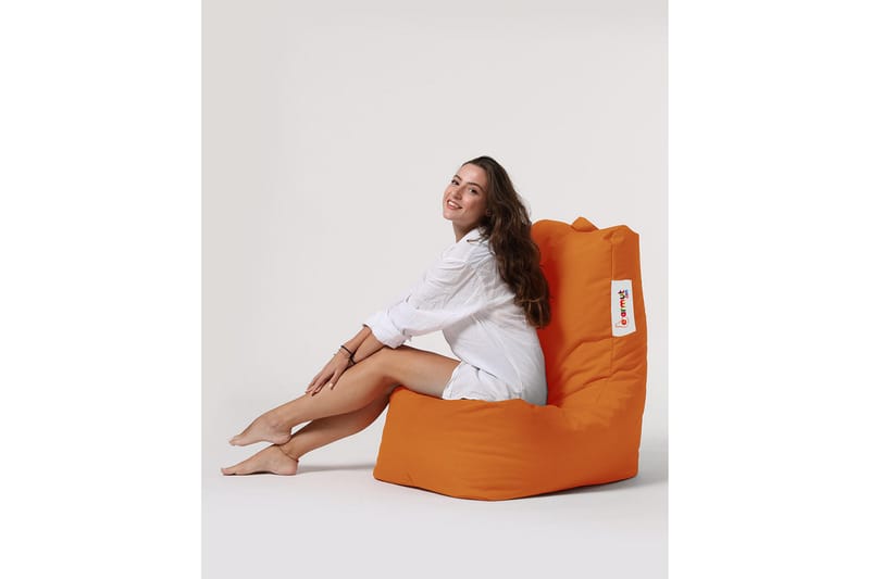 Sittsäck Utomhus Dimants 60 cm - Orange - Utemöbler & utemiljö - Utestol & trädgårdsstol - Sittsäckar utomhus