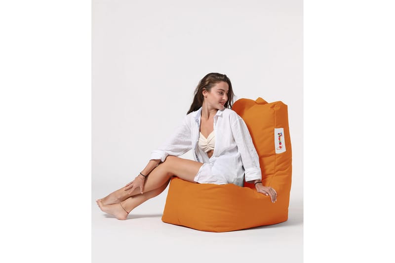 Sittsäck Utomhus Dimants 60 cm - Orange - Utemöbler & utemiljö - Utestol & trädgårdsstol - Sittsäckar utomhus