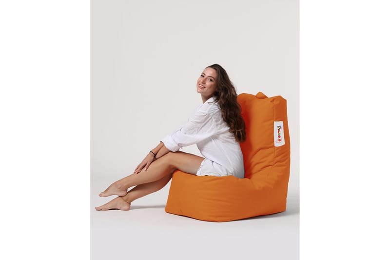 Sittsäck Utomhus Dimants 60 cm - Orange - Utemöbler & utemiljö - Utestol & trädgårdsstol - Sittsäckar utomhus
