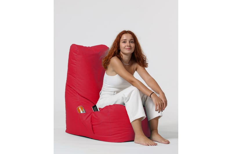 Sittsäck Utomhus Dimants 60 cm - Röd - Utemöbler & utemiljö - Utestol & trädgårdsstol - Sittsäckar utomhus