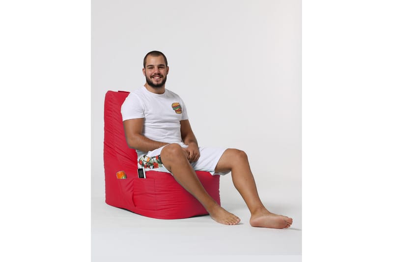 Sittsäck Utomhus Dimants 60 cm - Röd - Utemöbler & utemiljö - Utestol & trädgårdsstol - Sittsäckar utomhus