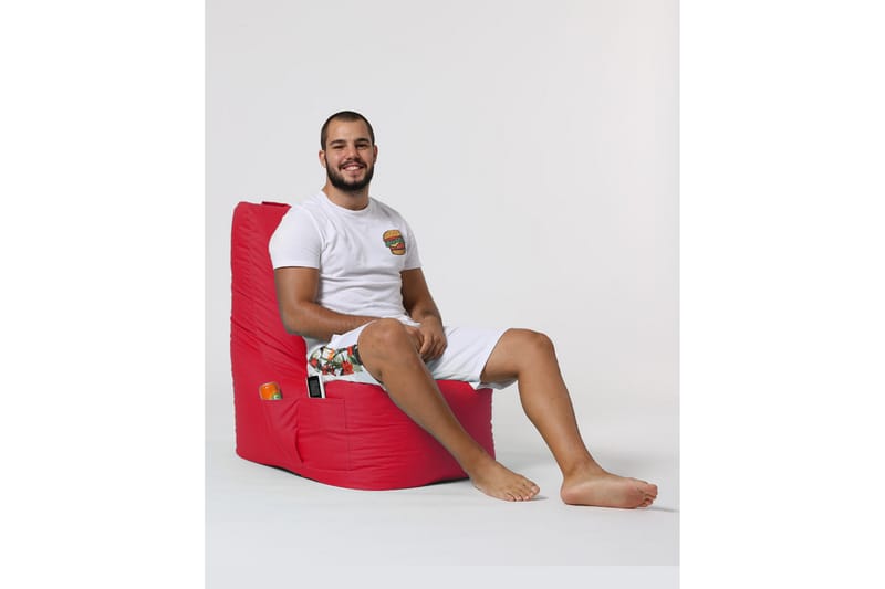 Sittsäck Utomhus Dimants 60 cm - Röd - Utemöbler & utemiljö - Utestol & trädgårdsstol - Sittsäckar utomhus