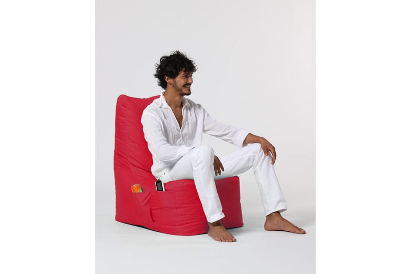 Sittsäck Utomhus Dimants 60 cm - Röd - Utemöbler & utemiljö - Utestol & trädgårdsstol - Sittsäckar utomhus