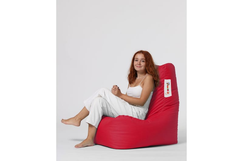 Sittsäck Utomhus Dimants 60 cm - Röd - Utemöbler & utemiljö - Utestol & trädgårdsstol - Sittsäckar utomhus