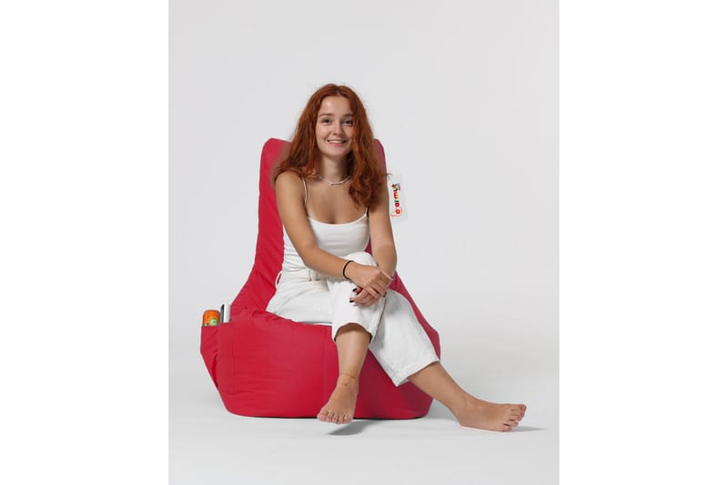 Sittsäck Utomhus Dimants 60 cm - Röd - Utemöbler & utemiljö - Utestol & trädgårdsstol - Sittsäckar utomhus