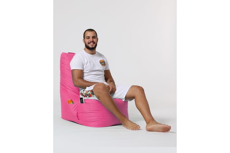 Sittsäck Utomhus Dimants 60 cm - Rosa - Utemöbler & utemiljö - Utestol & trädgårdsstol - Sittsäckar utomhus