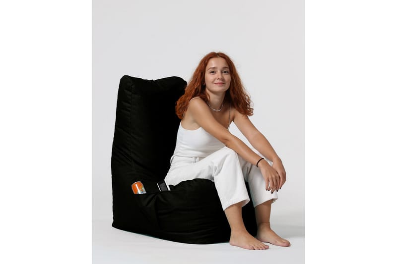 Sittsäck Utomhus Dimants 60 cm - Svart - Utemöbler & utemiljö - Utestol & trädgårdsstol - Sittsäckar utomhus