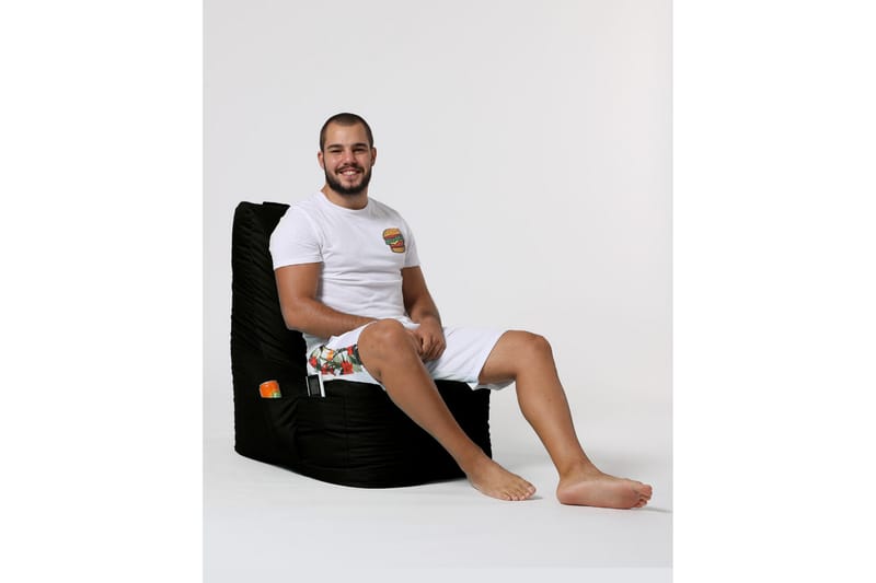 Sittsäck Utomhus Dimants 60 cm - Svart - Utemöbler & utemiljö - Utestol & trädgårdsstol - Sittsäckar utomhus