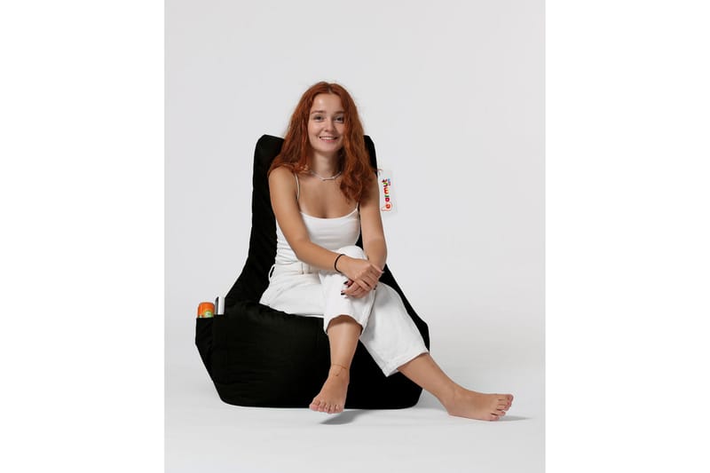 Sittsäck Utomhus Dimants 60 cm - Svart - Utemöbler & utemiljö - Utestol & trädgårdsstol - Sittsäckar utomhus
