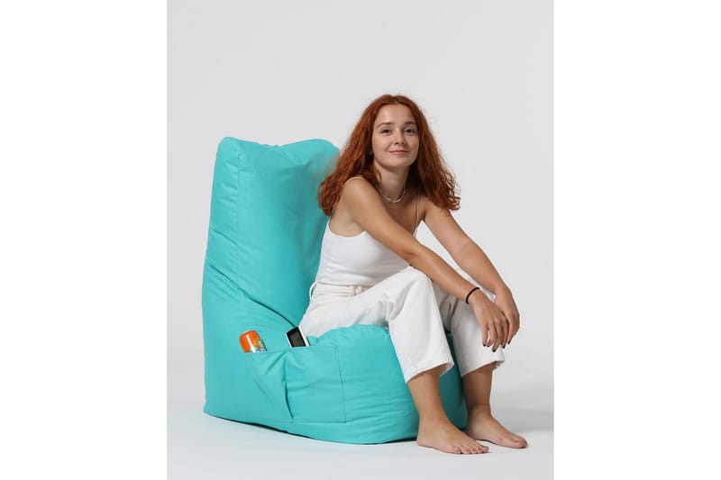Sittsäck Utomhus Dimants 60 cm - Turkos - Utemöbler & utemiljö - Utestol & trädgårdsstol - Sittsäckar utomhus