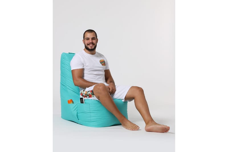 Sittsäck Utomhus Dimants 60 cm - Turkos - Utemöbler & utemiljö - Utestol & trädgårdsstol - Sittsäckar utomhus