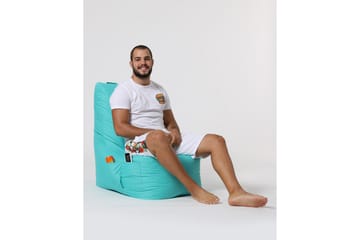 Sittsäck Utomhus Dimants 60 cm - Turkos - Utemöbler & utemiljö - Utestol & trädgårdsstol - Sittsäckar utomhus