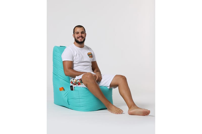 Sittsäck Utomhus Dimants 60 cm - Turkos - Utemöbler & utemiljö - Utestol & trädgårdsstol - Sittsäckar utomhus
