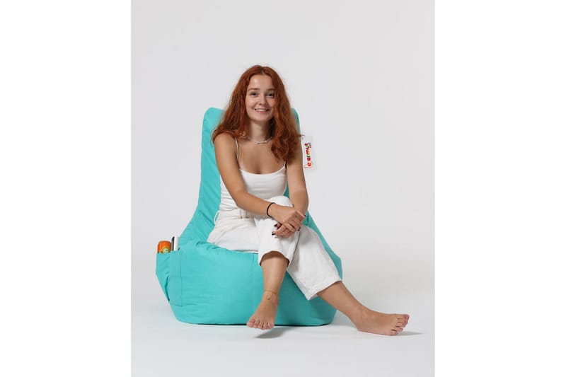 Sittsäck Utomhus Dimants 60 cm - Turkos - Utemöbler & utemiljö - Utestol & trädgårdsstol - Sittsäckar utomhus