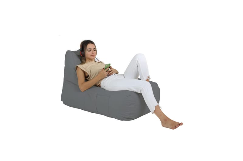 Sittsäck Utomhus Hina 65 cm - Grå - Utemöbler & utemiljö - Utestol & trädgårdsstol - Sittsäckar utomhus