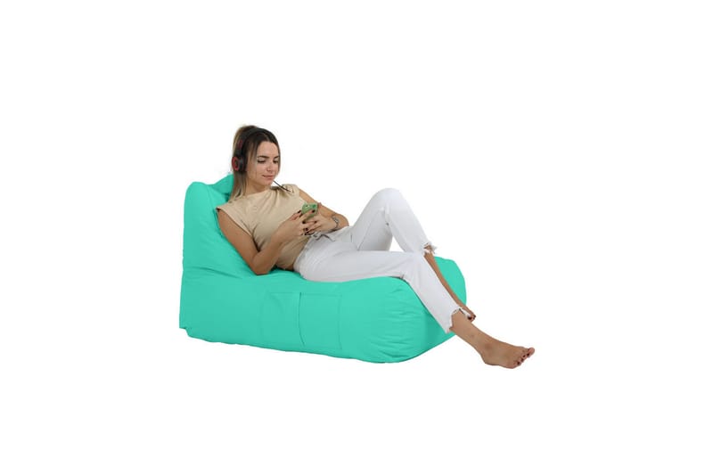 Sittsäck Utomhus Hina 65 cm - Turkos - Utemöbler & utemiljö - Utestol & trädgårdsstol - Sittsäckar utomhus