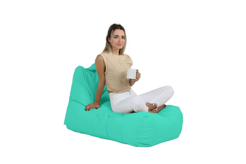 Sittsäck Utomhus Hina 65 cm - Turkos - Utemöbler & utemiljö - Utestol & trädgårdsstol - Sittsäckar utomhus