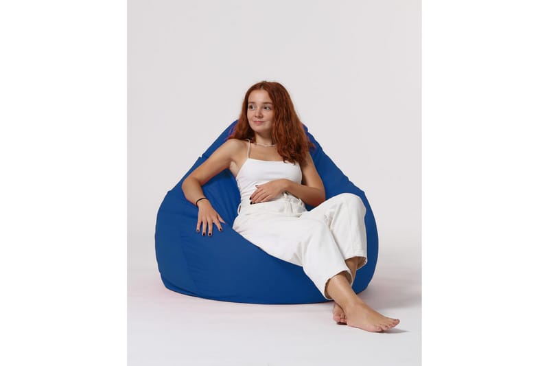 Sittsäck Utomhus Hunny 115 cm - Blå - Utemöbler & utemiljö - Utestol & trädgårdsstol - Sittsäckar utomhus