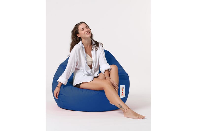 Sittsäck Utomhus Hunny 115 cm - Blå - Utemöbler & utemiljö - Utestol & trädgårdsstol - Sittsäckar utomhus