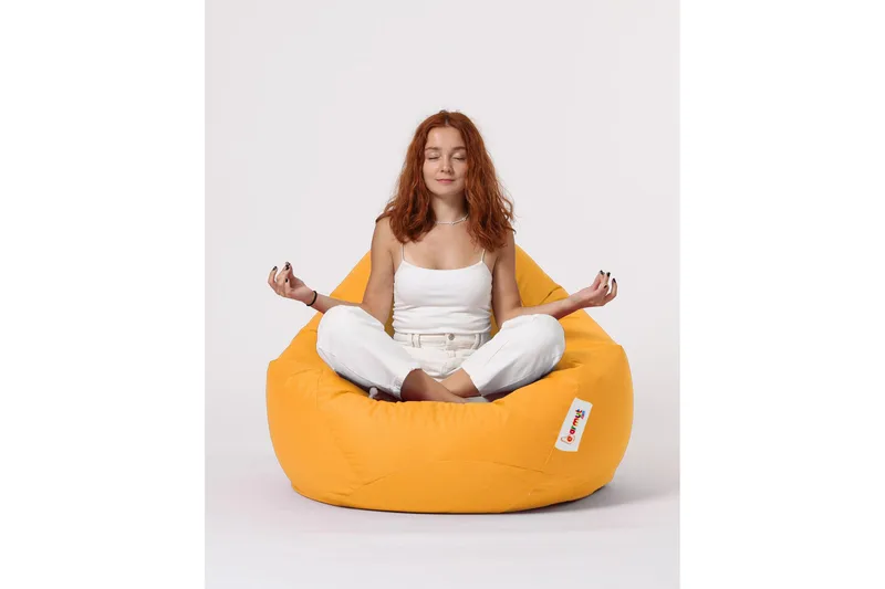 Sittsäck Utomhus Hunny 115 cm Gul - Utemöbler & utemiljö - Utestol & trädgårdsstol - Sittsäckar utomhus