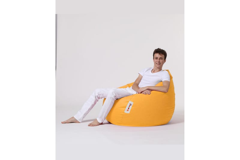 Sittsäck Utomhus Hunny 115 cm - Gul - Utemöbler & utemiljö - Utestol & trädgårdsstol - Sittsäckar utomhus