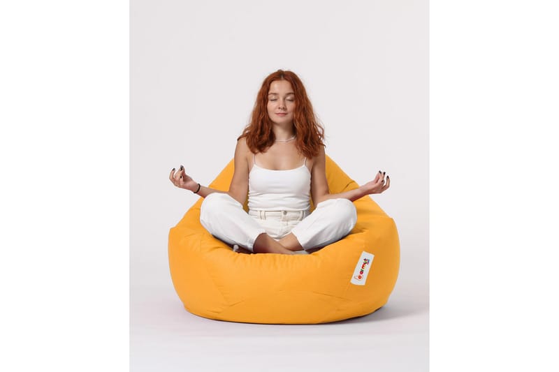 Sittsäck Utomhus Hunny 115 cm - Gul - Utemöbler & utemiljö - Utestol & trädgårdsstol - Sittsäckar utomhus