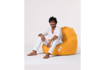Sittsäck Utomhus Hunny 115 cm - Gul - Utemöbler & utemiljö - Utestol & trädgårdsstol - Sittsäckar utomhus