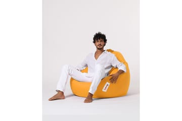 Sittsäck Utomhus Hunny 115 cm - Gul - Utemöbler & utemiljö - Utestol & trädgårdsstol - Sittsäckar utomhus