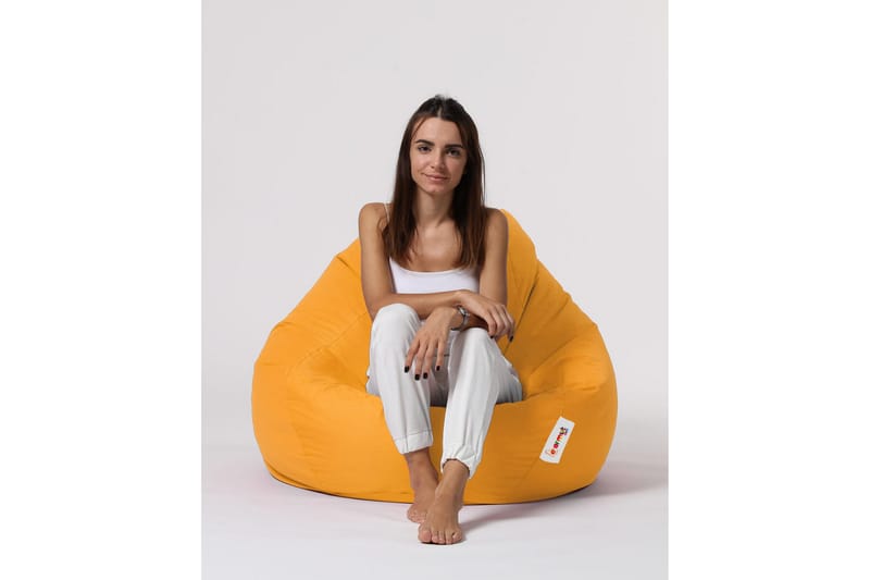 Sittsäck Utomhus Hunny 115 cm - Gul - Utemöbler & utemiljö - Utestol & trädgårdsstol - Sittsäckar utomhus