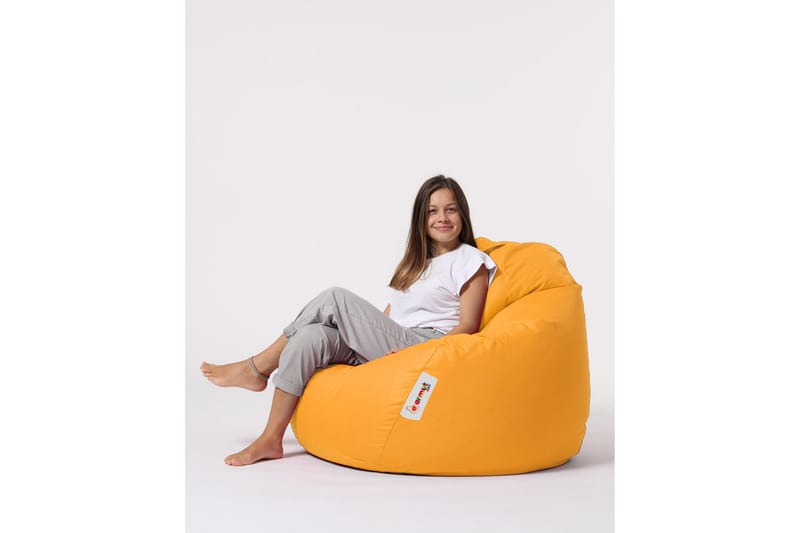 Sittsäck Utomhus Hunny 115 cm - Gul - Utemöbler & utemiljö - Utestol & trädgårdsstol - Sittsäckar utomhus