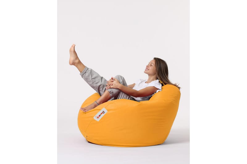 Sittsäck Utomhus Hunny 115 cm - Gul - Utemöbler & utemiljö - Utestol & trädgårdsstol - Sittsäckar utomhus