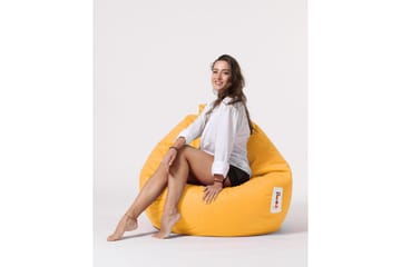 Sittsäck Utomhus Hunny 115 cm - Gul - Utemöbler & utemiljö - Utestol & trädgårdsstol - Sittsäckar utomhus