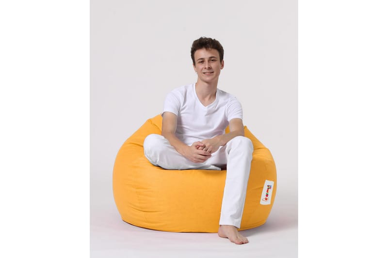 Sittsäck Utomhus Hunny 115 cm - Gul - Utemöbler & utemiljö - Utestol & trädgårdsstol - Sittsäckar utomhus