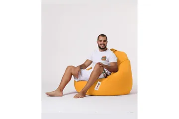 Sittsäck Utomhus Hunny 115 cm Gul - Utemöbler & utemiljö - Utestol & trädgårdsstol - Sittsäckar utomhus