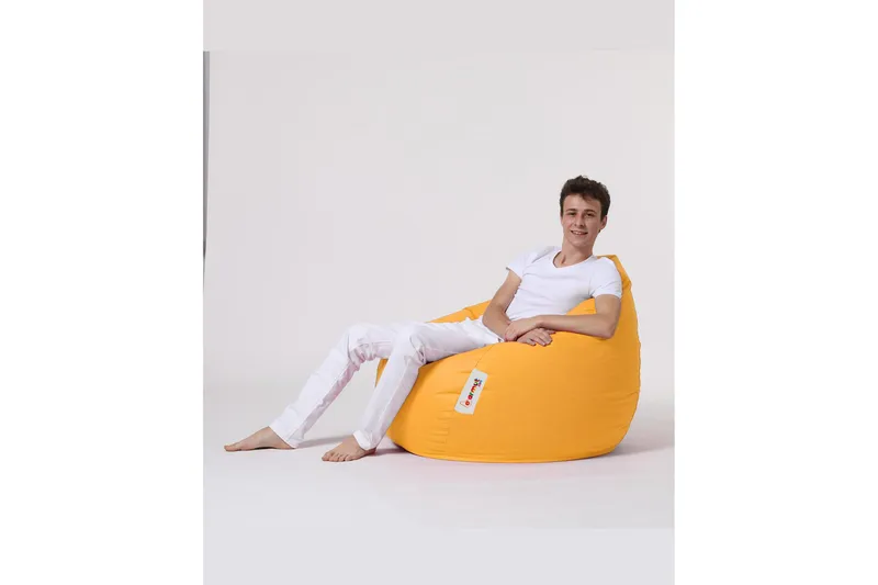 Sittsäck Utomhus Hunny 115 cm Gul - Utemöbler & utemiljö - Utestol & trädgårdsstol - Sittsäckar utomhus