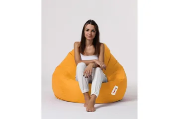 Sittsäck Utomhus Hunny 115 cm Gul - Utemöbler & utemiljö - Utestol & trädgårdsstol - Sittsäckar utomhus