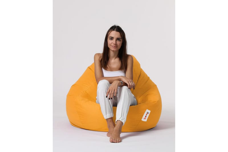 Sittsäck Utomhus Hunny 115 cm Gul - Utemöbler & utemiljö - Utestol & trädgårdsstol - Sittsäckar utomhus