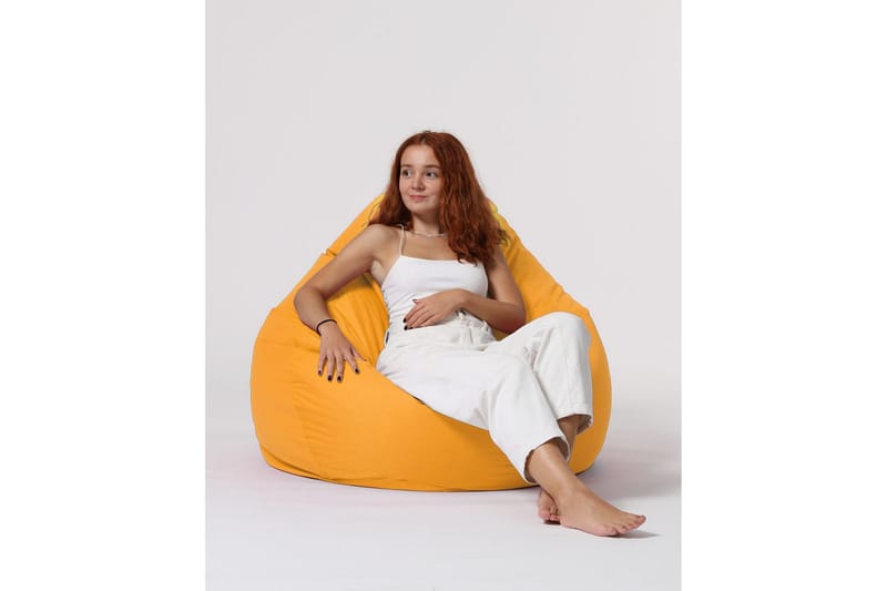 Sittsäck Utomhus Hunny 115 cm Gul - Utemöbler & utemiljö - Utestol & trädgårdsstol - Sittsäckar utomhus