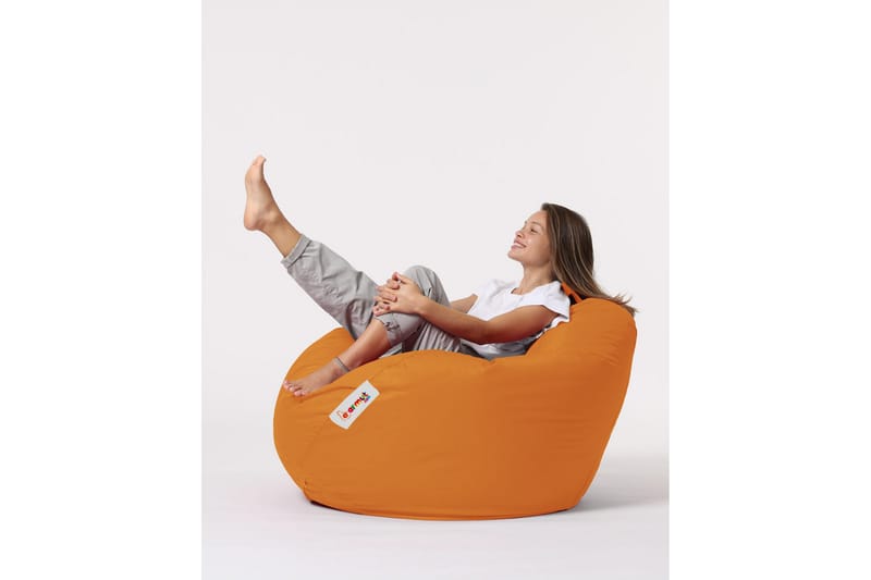 Sittsäck Utomhus Hunny 115 cm - Orange - Utemöbler & utemiljö - Utestol & trädgårdsstol - Sittsäckar utomhus