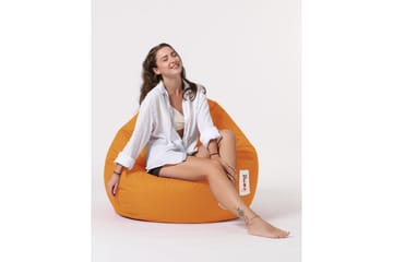 Sittsäck Utomhus Hunny 115 cm - Orange - Utemöbler & utemiljö - Utestol & trädgårdsstol - Sittsäckar utomhus