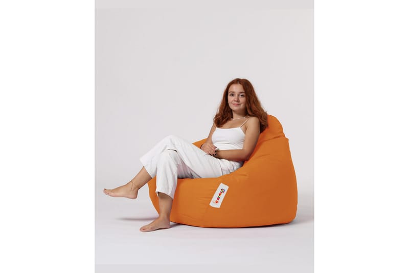 Sittsäck Utomhus Hunny 115 cm - Orange - Utemöbler & utemiljö - Utestol & trädgårdsstol - Sittsäckar utomhus